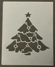 Christmas Tree #14 Stencil 10mm Thick, X-mas, Santa, Snow Flake, Holiday