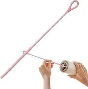 Straw Brushes - Reusable Silicone Straw Cleaning Brush | Reusable Non-Slip Cleaning Tool Long Handle Pipe Washer for Metal, Glass Tube & Baby Bottles