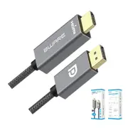 [8W-DPHDMI-2M] 2m DisplayPort DP to HDMI Male to Male Adapter Converter Cable Retail Pack