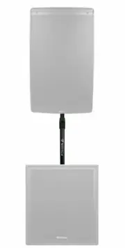 Rockville M20 Threaded Adjustable Subwoofer to Speaker Pole For PreSonus CDL18s