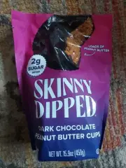 Skinny Dipped Dark Chocolate Peanut Butter Cups Low Sugar 30 Cups