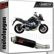 SILENCER GP GUN by ARROW STEEL BLACK HONDA CROSSRUNNER 800 2015 15 2016 16