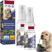 2PCS Bitter Spray Alcohol Free,No Chew Spray,Bitter Spray Dogs,Puppies and Cats Stop Dogs from Chewing Furniture Spray Safe,on Skin Anti Licking for Dog Bitter Apple Spray for Puppies