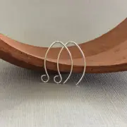 Ear wire sterling silver, Jewelry making supply for earring, Silver ear hook