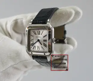 優買二手精品名牌店 Cartier 1567 卡地亞 SANTOS 山度士 半金 K金 不鏽鋼 石英錶 錶 手錶 女錶