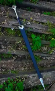 Anduril Narsil Sword Lord Of The Rings Raplica Stainless Steel Lotr /W Scabbard