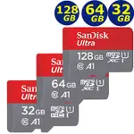 SANDISK 16G 32G 64G 64GB 128G MICROSD SDXC ULTRA UHS A1手機記憶卡