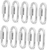 Carabiner Rigging Loop Small Carabiner Clip S Carabiner Tarp Carabiner Keychain Slackline Camping Gear Bungee Hanger Chain Connector Carabiner Snap Siding Cords Black Iron
