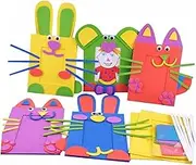 EXCEART Kids Diy Photo Frame Diy Photo Frame Kit Photo Frame Making Material Toddler Handcraft Material Easter Party Favors Easter Bunny Picture Frame Easter Kids Craft Toy Cartoon Crafts