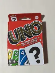 MATTEL UNO CARD GAME w/ ULTIMATE FOIL CARD - NEW