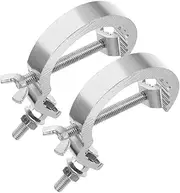 Kisangel 2pcs Heavy Duty Truss Clamp for Stage Lighting Fixtures Light Hooks with Knob Skid Design Resistant for Installation