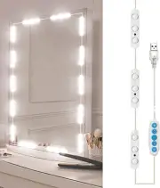Led Vanity Mirror Lights, Hollywood Style Vanity Make up Light, Dimmable Color a