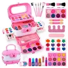 Girls Makeup Kit Kids Make Up Set Real Cosmetics Play With Cosmetic Case New