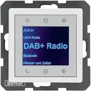 BERKER Radio Touch Up DAB+ Q.x Polar White Velvet 29846089