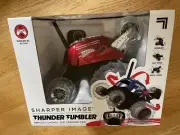 Sharper Image Thunder Tumbler Remote Control 360 Spinning Red Car