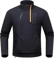 IRON JIA'S Motorcycle Jacket Men Women with CE Armour Protective Gear for Motorcyclists Removable Lining Black