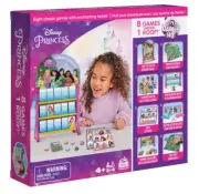 Disney Princess Games HQ 8 Board Card Games Checkers Tic Tac Toe Bingo Go Fish
