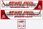Code 3 Adhesive Vinyl Trailer Decal - Stuart Nicol - 1/50 1/76 1/148 1/87 1/64