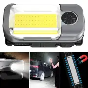 COB LED Magnetic Work Light Inspection Lamp Torch Rechargeable Stepless Dimmable