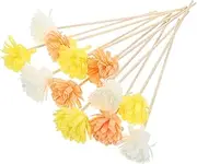 12pcs Flower Reed Diffuser Sticks Lifesize Floral Design for Longlasting Oil Diffuser Replacement for Home Decor Compact Easy to Carry Fragrance