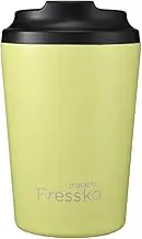 made by Fressko Reusable Coffee Cup - Stainless Steel Insulated Mug - Leak Proof Travel Cup for Hot/Cold Drinks - 3 Hr Heat Retention - Fits Car Holders & Coffee Machines - Sherbert - 12oz 340ml