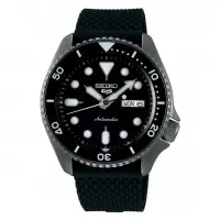 在飛比找PChome24h購物優惠-SEIKO 5 sport運動潮流機械腕錶/黑色橡膠4R36