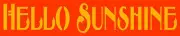 REUSABLE STENCIL ITEM 8922 F 6"x24" HELLO SUNSHINE - Mylar Stencils