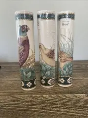 3 Rolls Of Pheasant Wall Paper Boarder Male Female 5 Yds Each