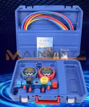 WK-6884 Digital Testing Manifolds Gauge Kit 4 Valve