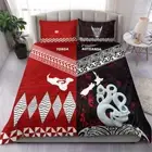 New Zealand and Tonga Bedding Set Together Red Doona Duvet Cover Double QUEEN