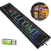 Jdd Power Led Sign Led Scrolling Sign 40 X 8 Inch Seven-color Open Signs For Business(low Price Sales)