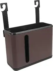 TOKIDNY Car Back Seat Storage Box Multifunctional Tissue Dispenser and Trash Can for Vehicle Organization Durable PU Material Enhances Cleanliness and Accessibility Your Car Interior