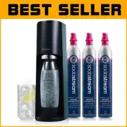 Manual Terra Sparkling Water Maker with Quick Connect for Instant Refreshments