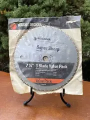 Black & Decker Super Sharp Saw Blades 7 1/4" Easy Cut Combo Pack 73-007, 027,047