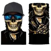 Neck Gaiter Face Mask Fishing Sun Headwear Protection Skeleton Fancy