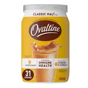 Nestle Ovaltine Classic Malt Beverage, 12-Ounce Canisters (Pack of 6)