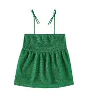 [Oseree Kids] Oséree Kids OseMini Lumiére lamé top Y 8/10 green