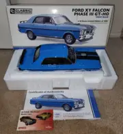 1:18 Classic Carlectables Ford XY GTHO Falcon in True Blue #18811