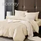 KOSNEY 金典褐灰 頂級素色系列吸濕排汗萊賽爾天絲特大兩用被床包組床包高度約35公分