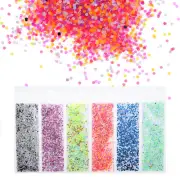 Rainbow Mixed Shapes Glitters Resin Epoxy Accessories Crafts Sequins Decor