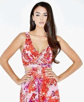GUESS BY MARCIANO BLOSSOM CUTOUT DRESS