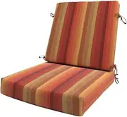 [California Umbrella] Dining Chair Cushion, 20 x 40, Astoria Sunset