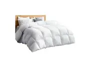 Queen Size Bedding Goose Down Feather Quilt Doona Duvet Winter 500GSM White