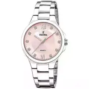 Festina F20582/2 Women's Classic Pink Dial Wristwatch