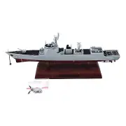 1/700 Scale China 052D Destroyer Model W/1* Helicopter Battleship Model Toy Gift