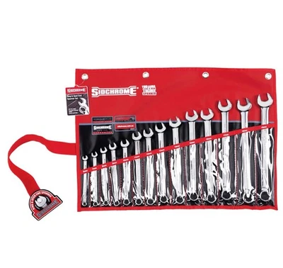 Sidchrome Metric Ring and Open End CR-V Spanner set 14pcs