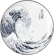 Showa Ceramics Hokusai Fuji 6.0 Plate, Diameter 7.2 x 1.0 inches (18.3 x 2.5 cm), Mino Ware, Made in Japan, Dishwasher Safe