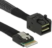 JSER 50cm Slim Line SAS 4.0 SFF-8654 4i 38pin to HD Mini SAS 4i SFF-8643 36pin Cable for Servers, Data Storage, Workstations