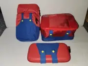 Nintendo Switch OLED Red Blue Carrying Case 3 Pieces