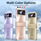 Samsung Galaxy Z Flip6 Flip5 Flip4 Electroplated Metal Texture Phone Case Cover